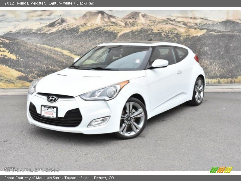 Century White / Black/Red 2012 Hyundai Veloster