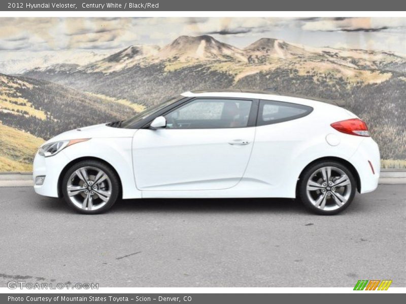 Century White / Black/Red 2012 Hyundai Veloster