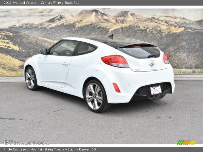 Century White / Black/Red 2012 Hyundai Veloster