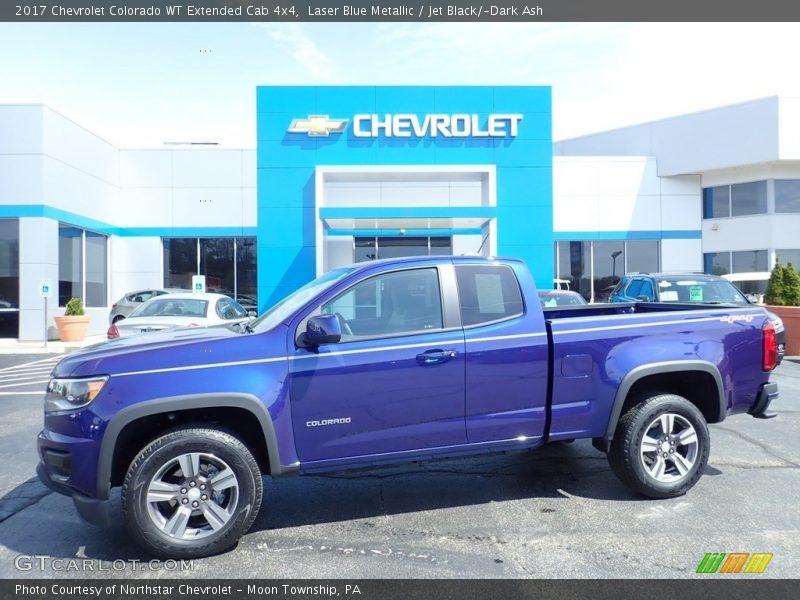 Laser Blue Metallic / Jet Black/­Dark Ash 2017 Chevrolet Colorado WT Extended Cab 4x4