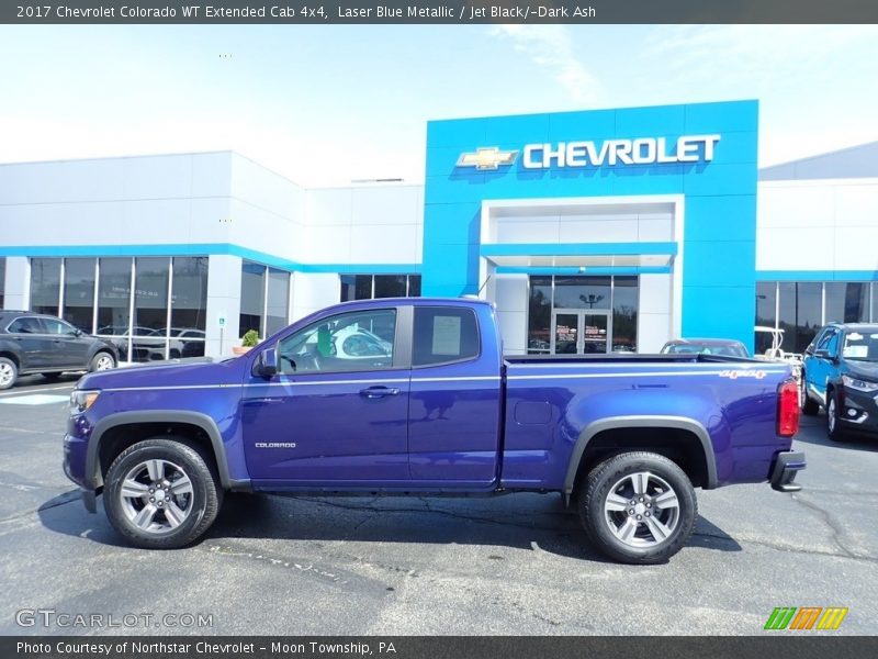 Laser Blue Metallic / Jet Black/­Dark Ash 2017 Chevrolet Colorado WT Extended Cab 4x4