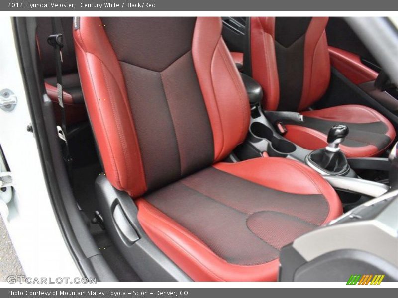Century White / Black/Red 2012 Hyundai Veloster