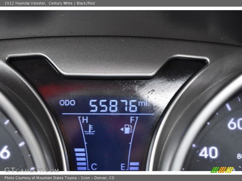 Century White / Black/Red 2012 Hyundai Veloster
