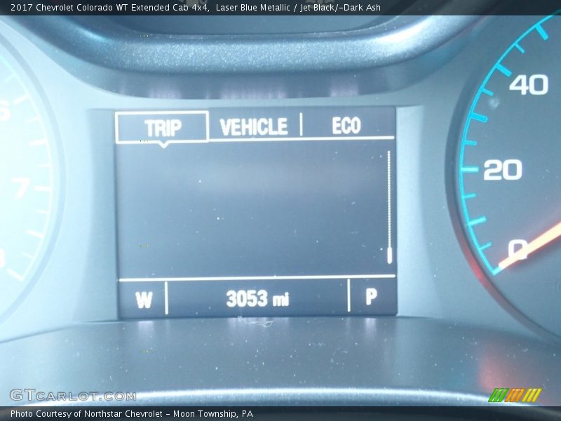 Laser Blue Metallic / Jet Black/­Dark Ash 2017 Chevrolet Colorado WT Extended Cab 4x4