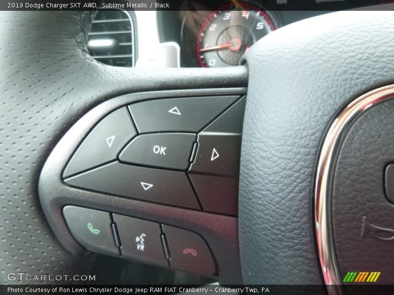 Sublime Metallic / Black 2019 Dodge Charger SXT AWD