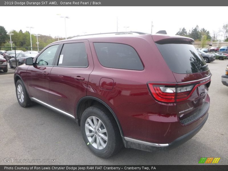 Octane Red Pearl / Black 2019 Dodge Durango SXT AWD