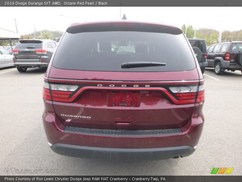 Octane Red Pearl / Black 2019 Dodge Durango SXT AWD