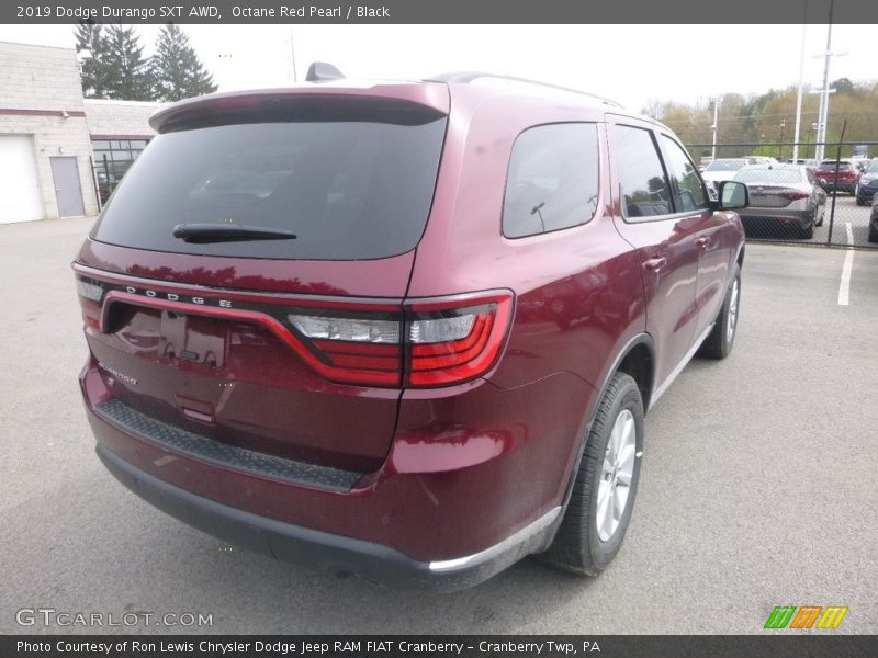 Octane Red Pearl / Black 2019 Dodge Durango SXT AWD