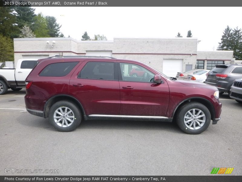 Octane Red Pearl / Black 2019 Dodge Durango SXT AWD