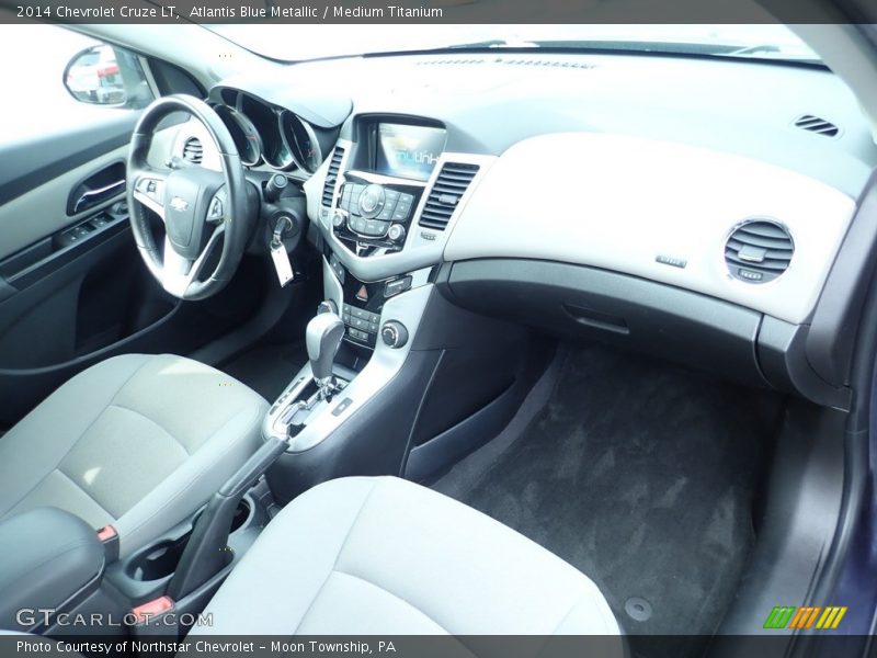 Atlantis Blue Metallic / Medium Titanium 2014 Chevrolet Cruze LT