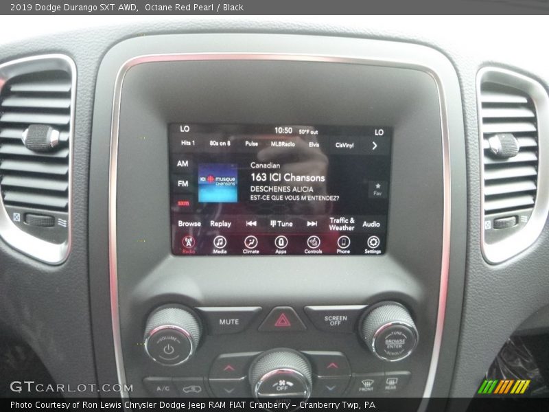 Octane Red Pearl / Black 2019 Dodge Durango SXT AWD