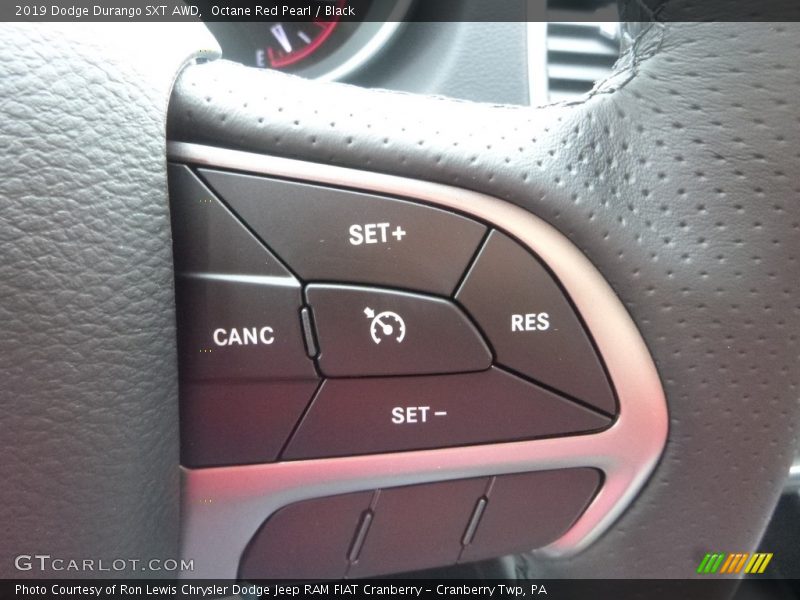 Octane Red Pearl / Black 2019 Dodge Durango SXT AWD