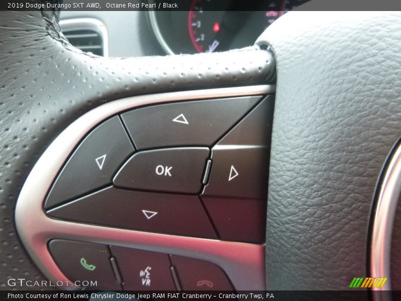 Octane Red Pearl / Black 2019 Dodge Durango SXT AWD