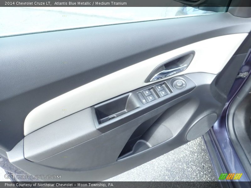 Atlantis Blue Metallic / Medium Titanium 2014 Chevrolet Cruze LT