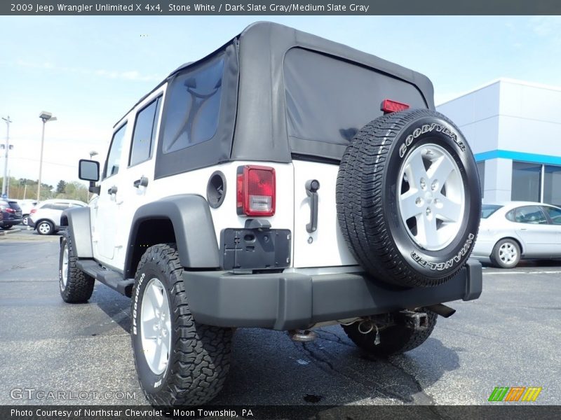 Stone White / Dark Slate Gray/Medium Slate Gray 2009 Jeep Wrangler Unlimited X 4x4