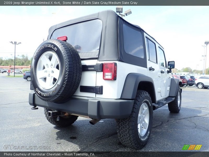 Stone White / Dark Slate Gray/Medium Slate Gray 2009 Jeep Wrangler Unlimited X 4x4