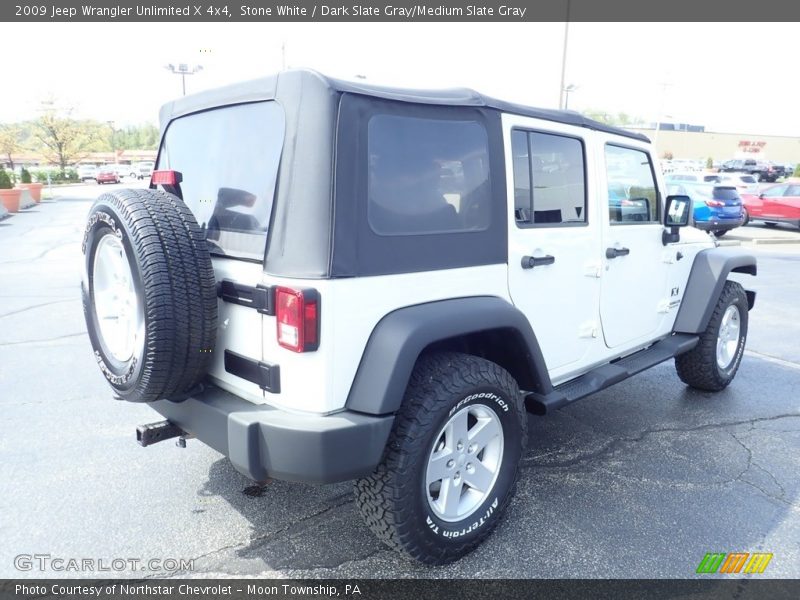 Stone White / Dark Slate Gray/Medium Slate Gray 2009 Jeep Wrangler Unlimited X 4x4