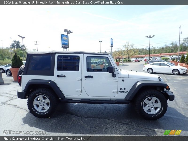 Stone White / Dark Slate Gray/Medium Slate Gray 2009 Jeep Wrangler Unlimited X 4x4