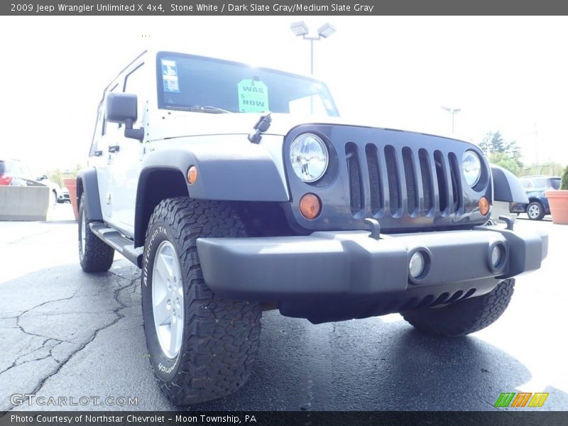 Stone White / Dark Slate Gray/Medium Slate Gray 2009 Jeep Wrangler Unlimited X 4x4