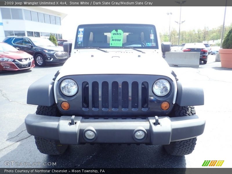 Stone White / Dark Slate Gray/Medium Slate Gray 2009 Jeep Wrangler Unlimited X 4x4