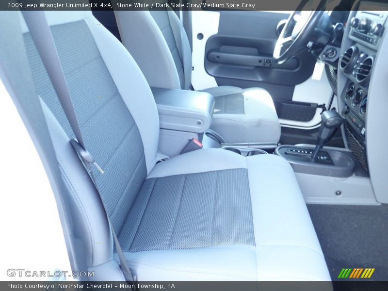 Stone White / Dark Slate Gray/Medium Slate Gray 2009 Jeep Wrangler Unlimited X 4x4