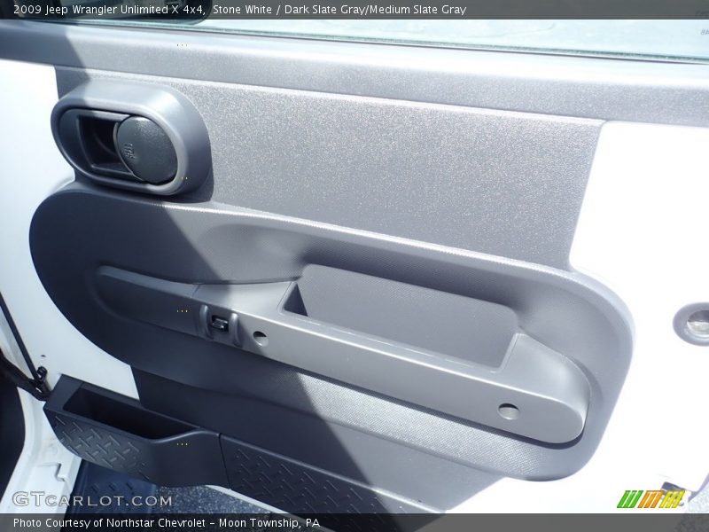 Stone White / Dark Slate Gray/Medium Slate Gray 2009 Jeep Wrangler Unlimited X 4x4