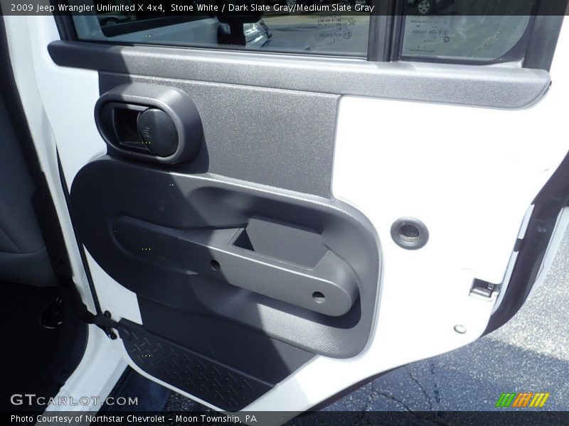 Stone White / Dark Slate Gray/Medium Slate Gray 2009 Jeep Wrangler Unlimited X 4x4
