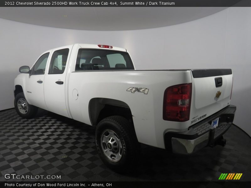 Summit White / Dark Titanium 2012 Chevrolet Silverado 2500HD Work Truck Crew Cab 4x4