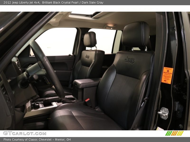 Brilliant Black Crystal Pearl / Dark Slate Gray 2012 Jeep Liberty Jet 4x4