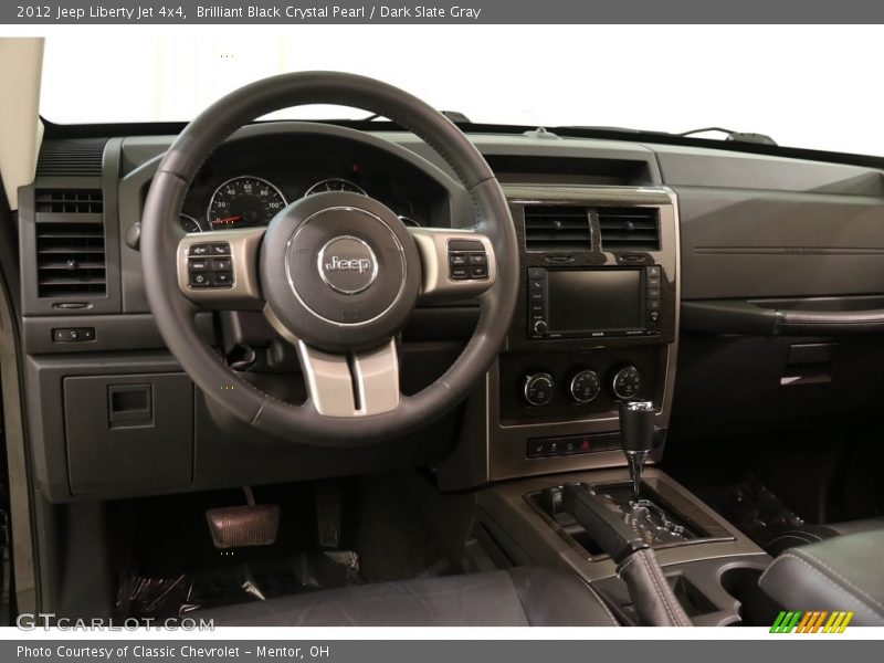 Brilliant Black Crystal Pearl / Dark Slate Gray 2012 Jeep Liberty Jet 4x4