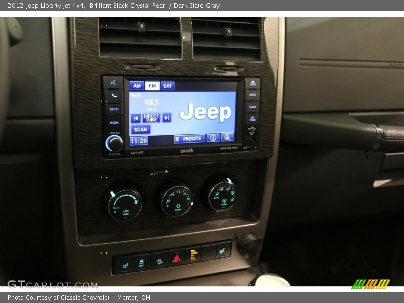 Brilliant Black Crystal Pearl / Dark Slate Gray 2012 Jeep Liberty Jet 4x4
