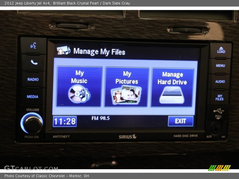 Brilliant Black Crystal Pearl / Dark Slate Gray 2012 Jeep Liberty Jet 4x4