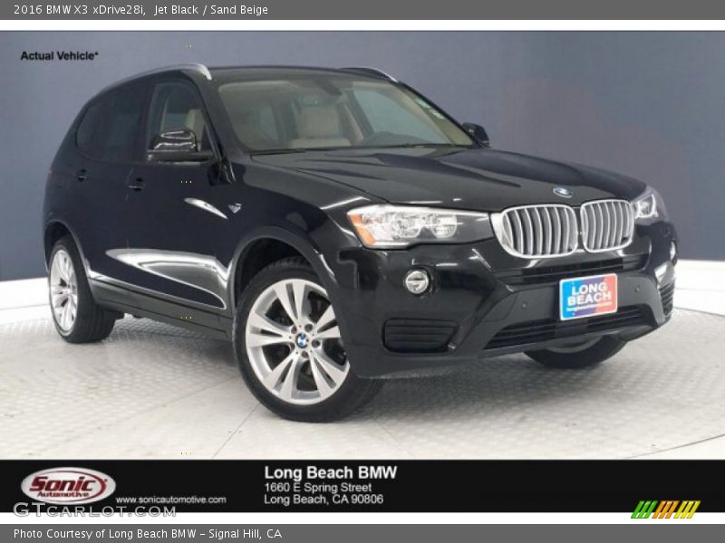 Jet Black / Sand Beige 2016 BMW X3 xDrive28i