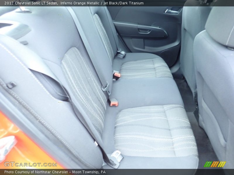 Inferno Orange Metallic / Jet Black/Dark Titanium 2012 Chevrolet Sonic LT Sedan