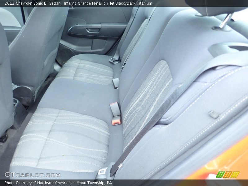 Inferno Orange Metallic / Jet Black/Dark Titanium 2012 Chevrolet Sonic LT Sedan