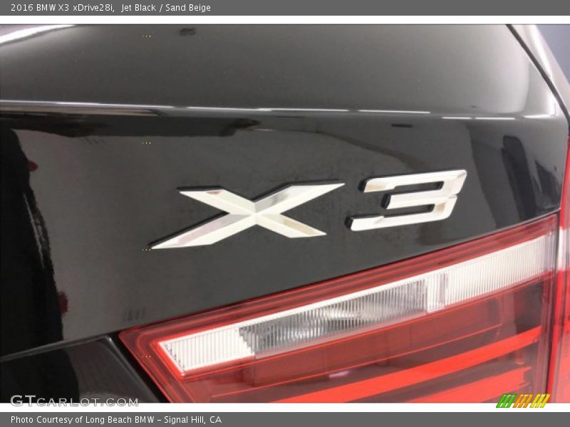 Jet Black / Sand Beige 2016 BMW X3 xDrive28i