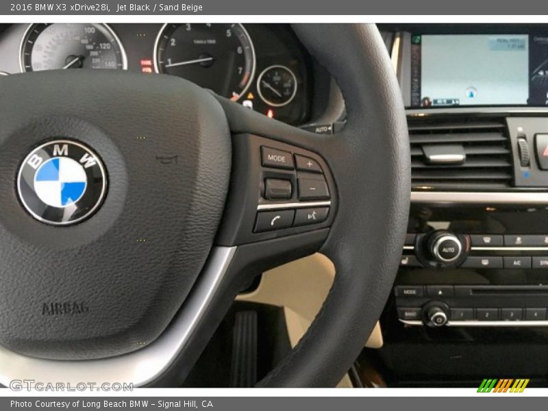 Jet Black / Sand Beige 2016 BMW X3 xDrive28i