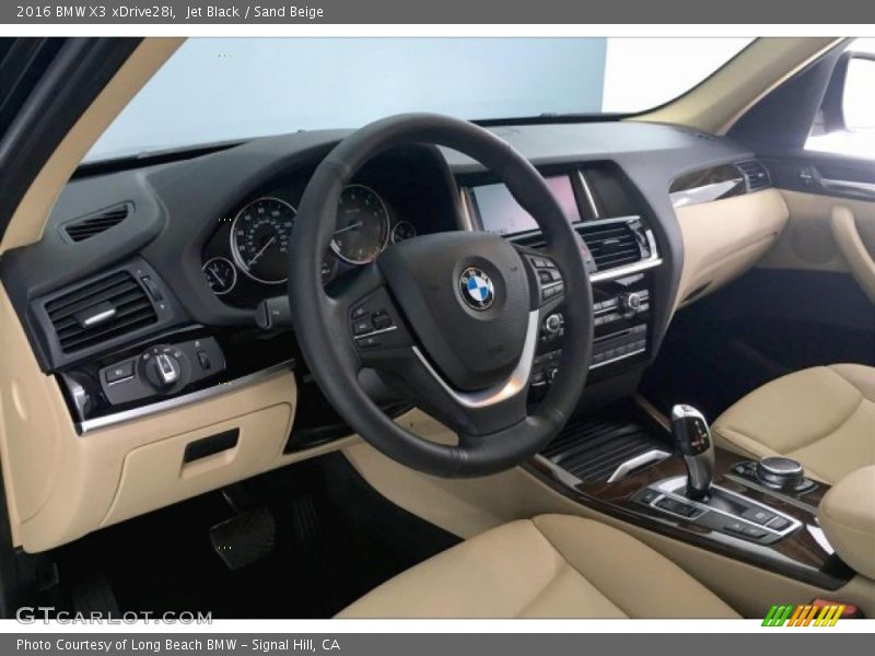 Jet Black / Sand Beige 2016 BMW X3 xDrive28i