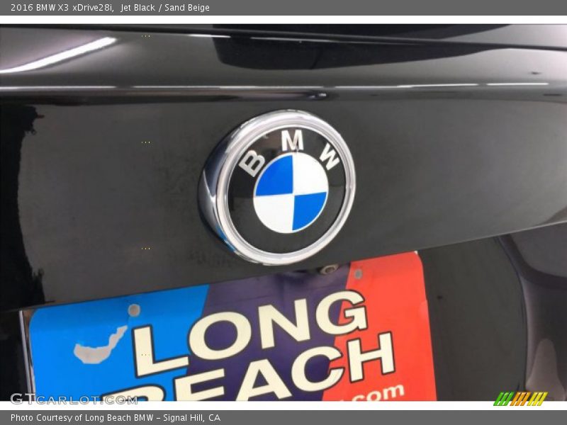 Jet Black / Sand Beige 2016 BMW X3 xDrive28i