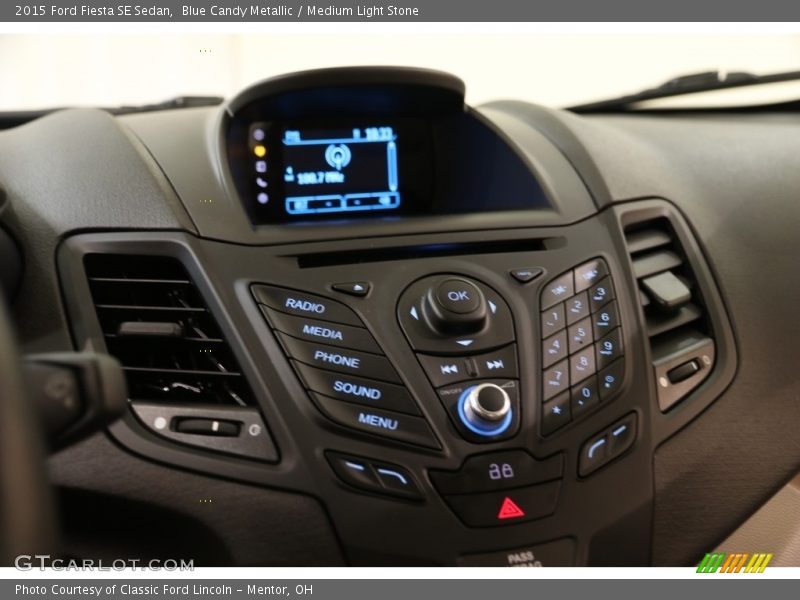 Controls of 2015 Fiesta SE Sedan
