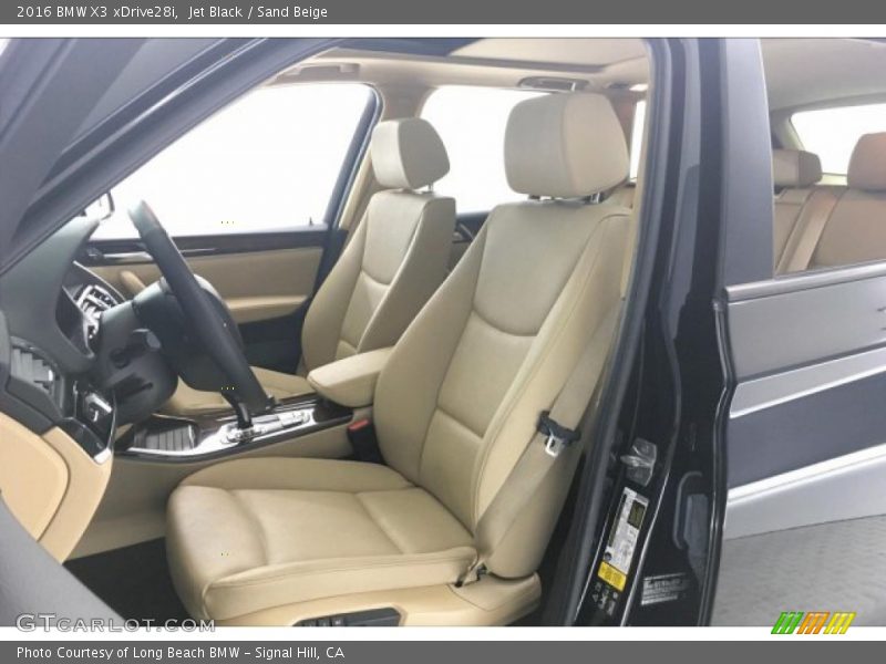 Jet Black / Sand Beige 2016 BMW X3 xDrive28i