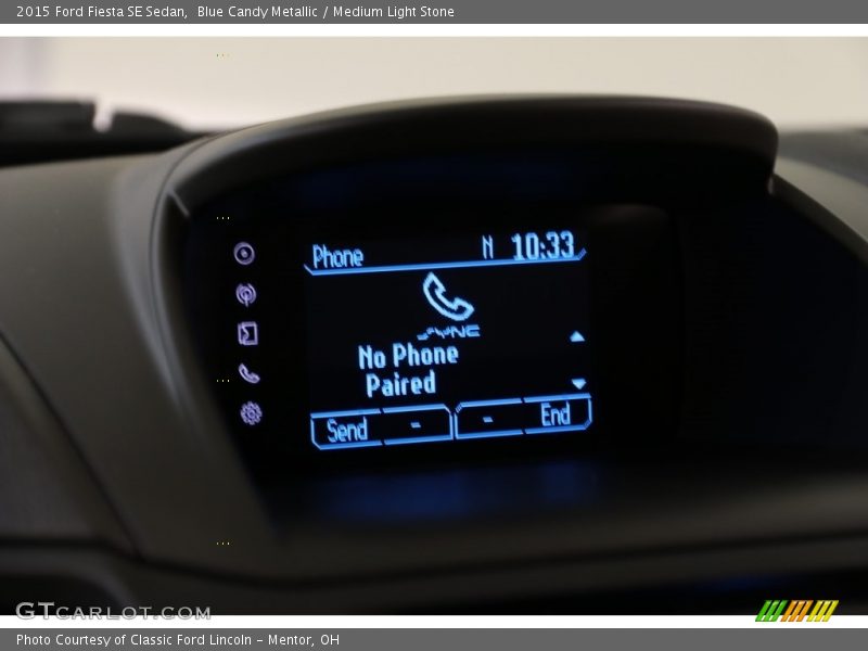 Blue Candy Metallic / Medium Light Stone 2015 Ford Fiesta SE Sedan