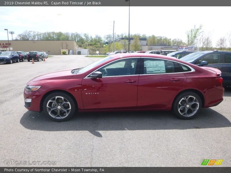 Cajun Red Tintcoat / Jet Black 2019 Chevrolet Malibu RS