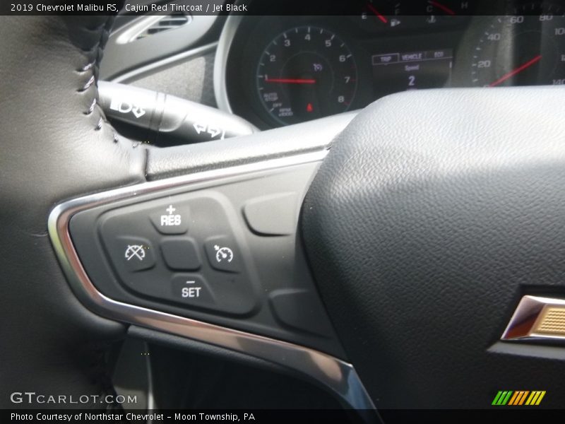 Cajun Red Tintcoat / Jet Black 2019 Chevrolet Malibu RS
