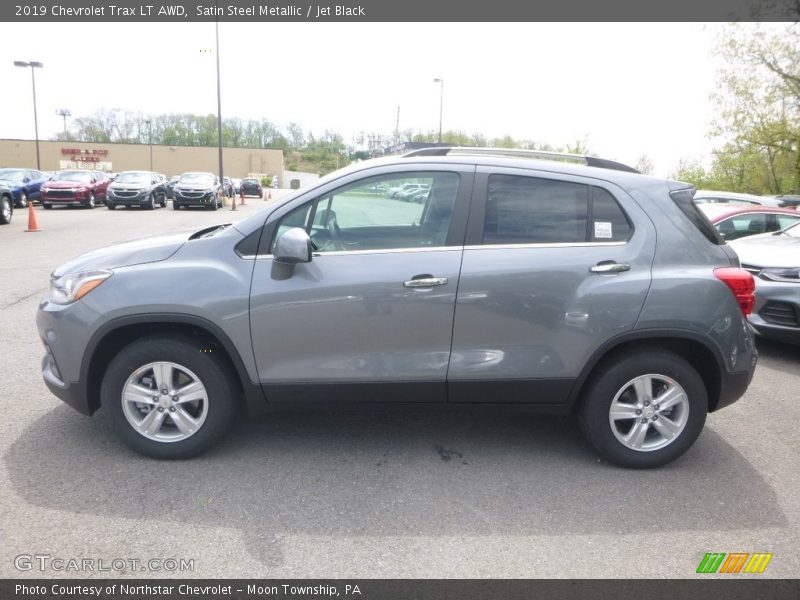 Satin Steel Metallic / Jet Black 2019 Chevrolet Trax LT AWD