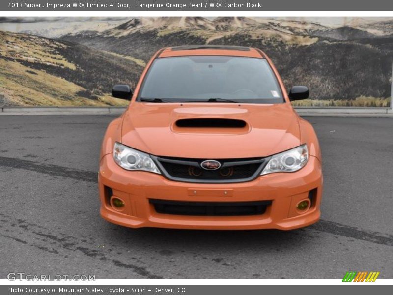 Tangerine Orange Pearl / WRX Carbon Black 2013 Subaru Impreza WRX Limited 4 Door