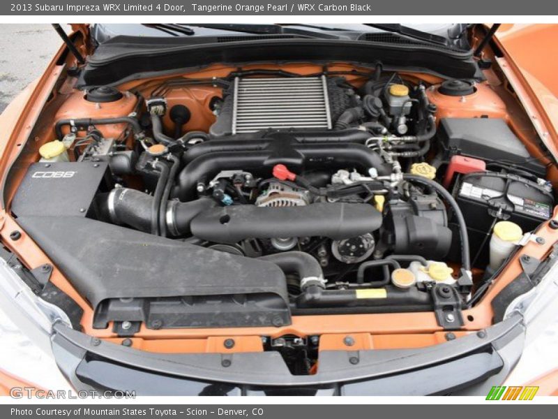 Tangerine Orange Pearl / WRX Carbon Black 2013 Subaru Impreza WRX Limited 4 Door