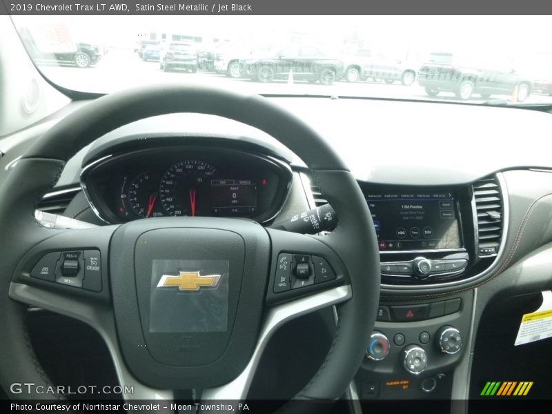 Satin Steel Metallic / Jet Black 2019 Chevrolet Trax LT AWD