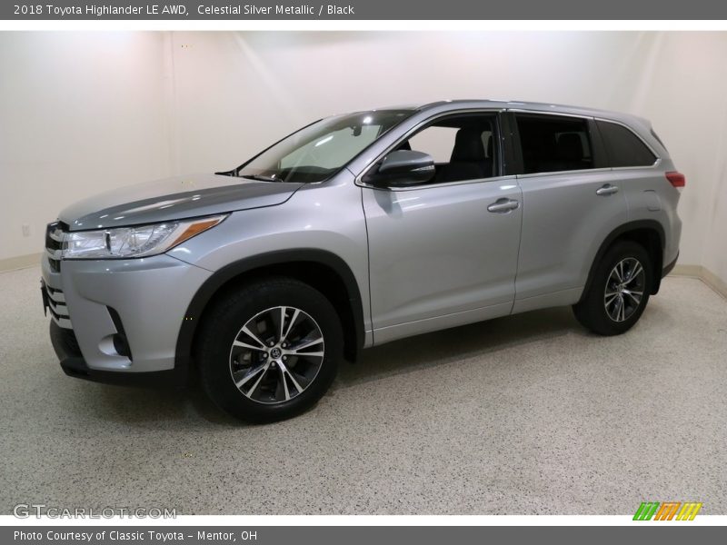 Celestial Silver Metallic / Black 2018 Toyota Highlander LE AWD