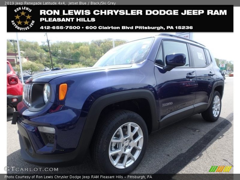 Jetset Blue / Black/Ski Grey 2019 Jeep Renegade Latitude 4x4